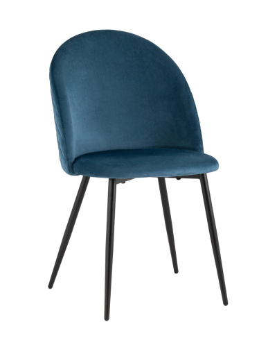 Стул Lilly велюр сине-зеленый. Фото №2