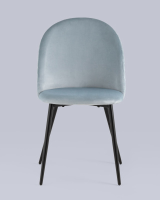 Стул Lilly велюр серо-голубой фото Стул Lilly велюр серо-голубой. Фото №5