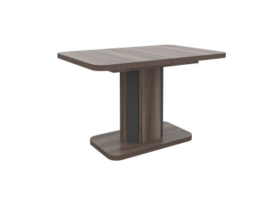 Стол раскладной А56 120/160x80 см вяз каменный/графит. Фото