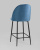 Стул полубарный Марсель велюр пыльно-синий. Фото №7