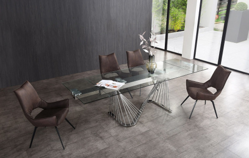 Стул DC1241 коричневый/черный. Фото №4