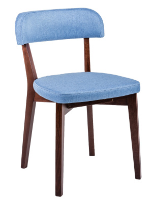 Стул Франк Блю-Лазур/Темный орех фото Стул Франк Блю-Лазур/Темный орех. Фото №2