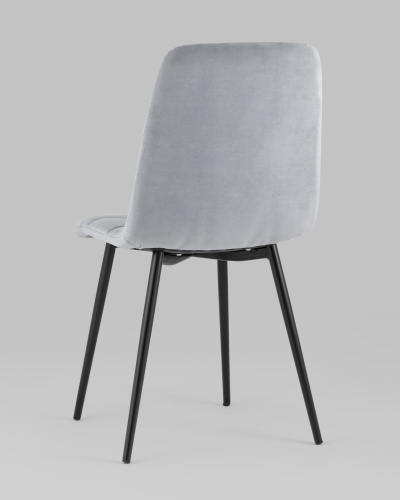 Стул Oliver велюр светло-серый. Фото №7