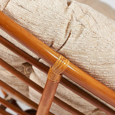 Кресло из ротанга Papasan 23/01 + Подушка Cognac. Фото №3