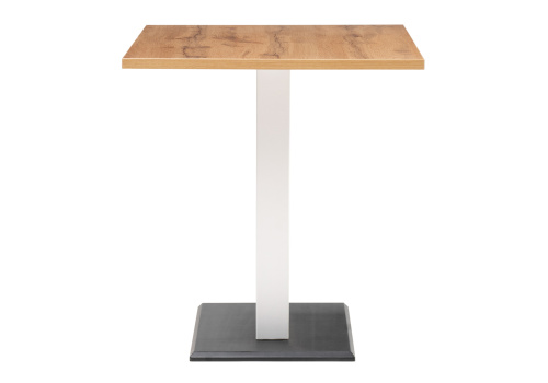 Стол деревянный Мичиган Лофт 110х70 25 мм дуб вотан / белый матовый. Фото №3