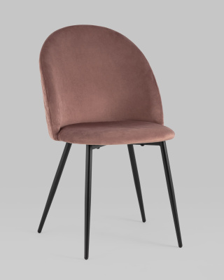 Стул Lilly велюр пыльно-розовый. Фото