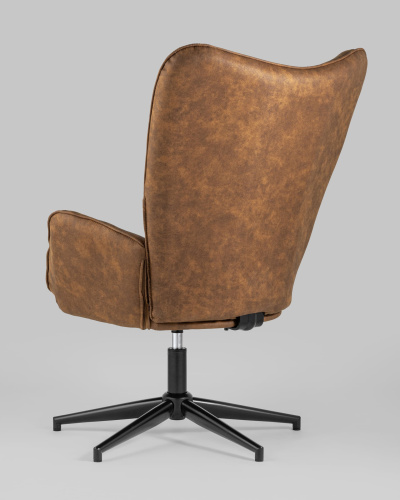 Кресло Ирис вращающееся коричневое. Фото №7