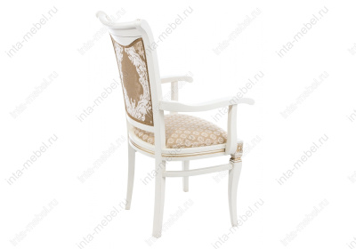 Стул деревянный Mariano молочное патина фото Стул деревянный Mariano молочное патина. Фото №3