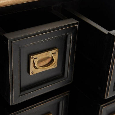 Тумба Secret de Maison BLACK LABEL (mod. WA-0034) дерево акация, манго, мдф, 56x40x89 см, черный/натуральный фото Тумба Secret de Maison BLACK LABEL (mod. WA-0034) дерево акация, манго, мдф, 56x40x89 см, черный/натуральный. Фото №2