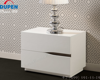 Тумба прикроватная DUPEN М-134 белая. Фото №4