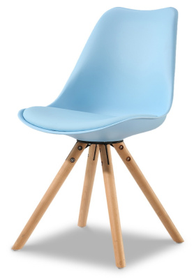 Стул PW072Y голубой фото Стул PW072Y голубой. Фото №3